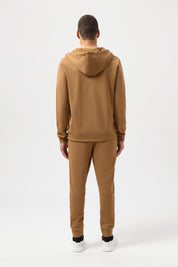 Q-SERIES REGULAR FIT ZIP THROUGH HOODIE-TOASTED COCONUT