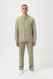 Q-SERIES REGULAR FIT ZIP THROUGH HOODIE-SENECA GREY