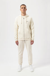 Q-SERIES REGULAR FIT ZIP THROUGH HOODIE WHITE SWAN