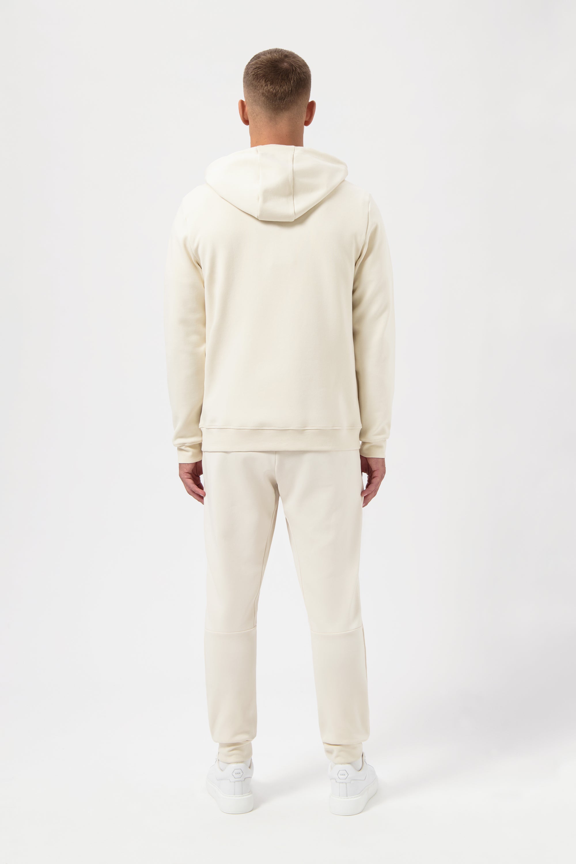 Q-SERIES REGULAR FIT ZIP THROUGH HOODIE WHITE SWAN