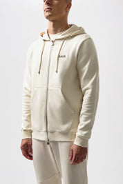 Q-SERIES REGULAR FIT ZIP THROUGH HOODIE WHITE SWAN