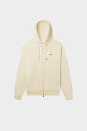 Q-SERIES REGULAR FIT ZIP THROUGH HOODIE WHITE SWAN