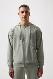 日本限定 / JP Q-SERIES STRETCH NYLON HOODIE-DOVE GREY