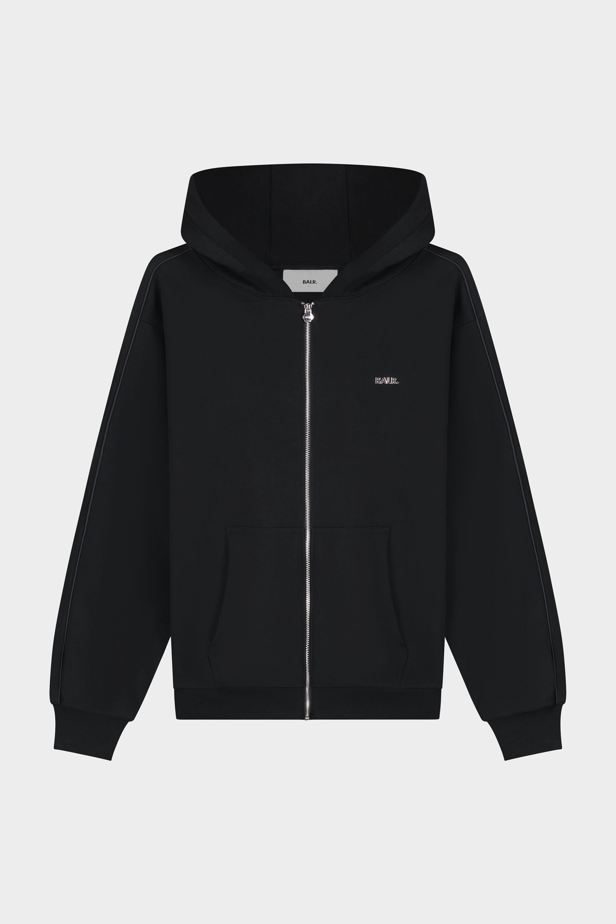 パーカー BALR.Q-SERIES ZIPPED HOODIE 残りXS,S/2点】Q SERIES ZIP THROUGH HOODIE - JET BLACK – BALR.