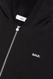 Q SERIES ZIP THROUGH HOODIE - JET BLACK