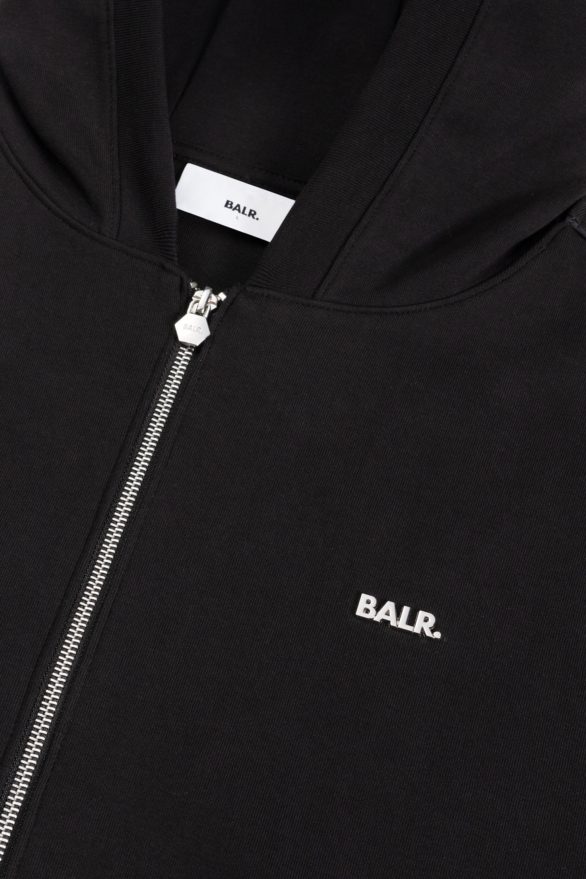 Q SERIES ZIP THROUGH HOODIE - JET BLACK