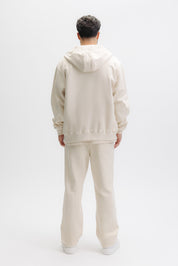 Q SERIES ZIP THROUGH HOODIE - WHITE SWAN