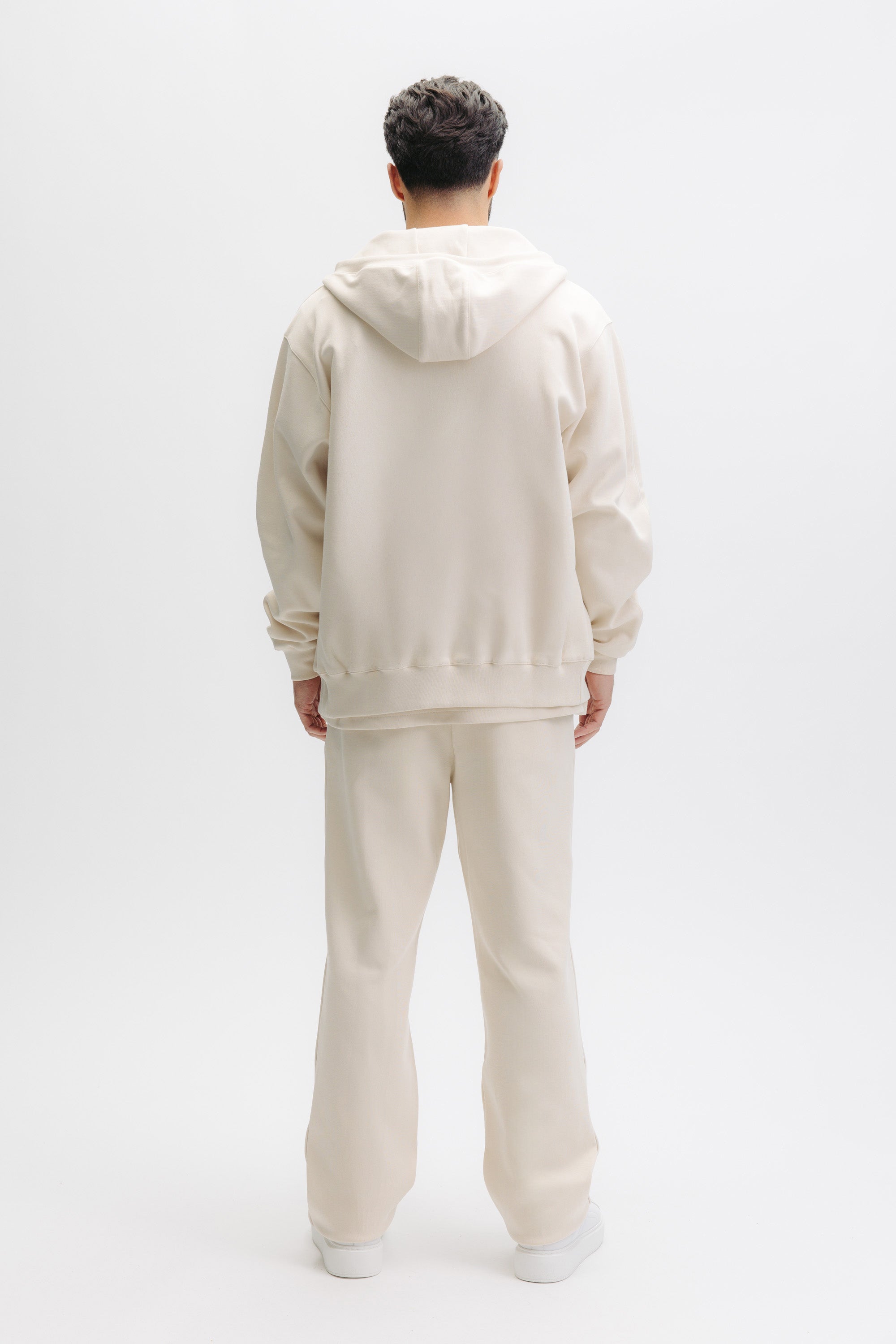 Q SERIES ZIP THROUGH HOODIE - WHITE SWAN