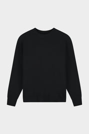 HEX-SERIES KNITTED CREWNECK - JET BLACK