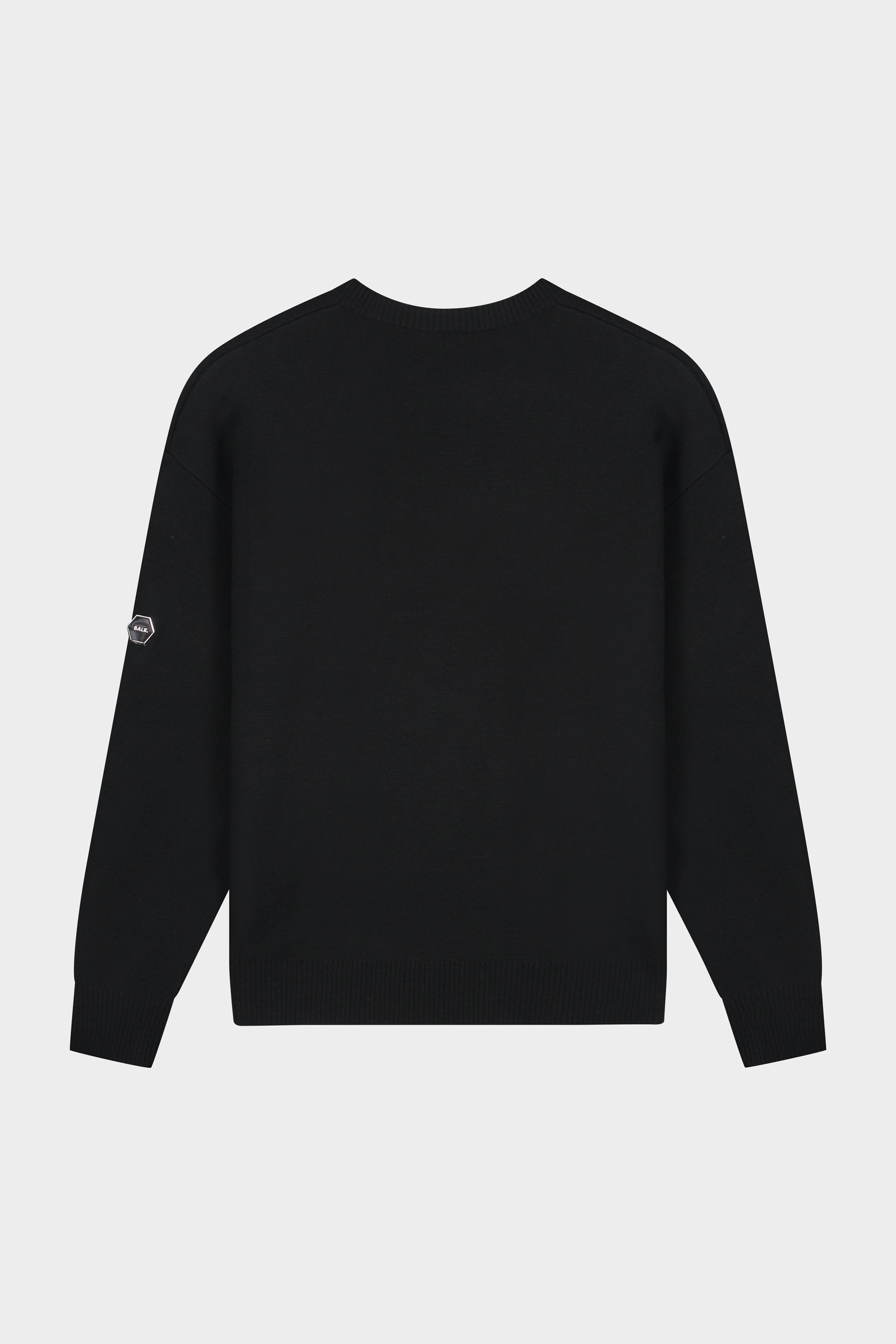 HEX-SERIES KNITTED CREWNECK - JET BLACK