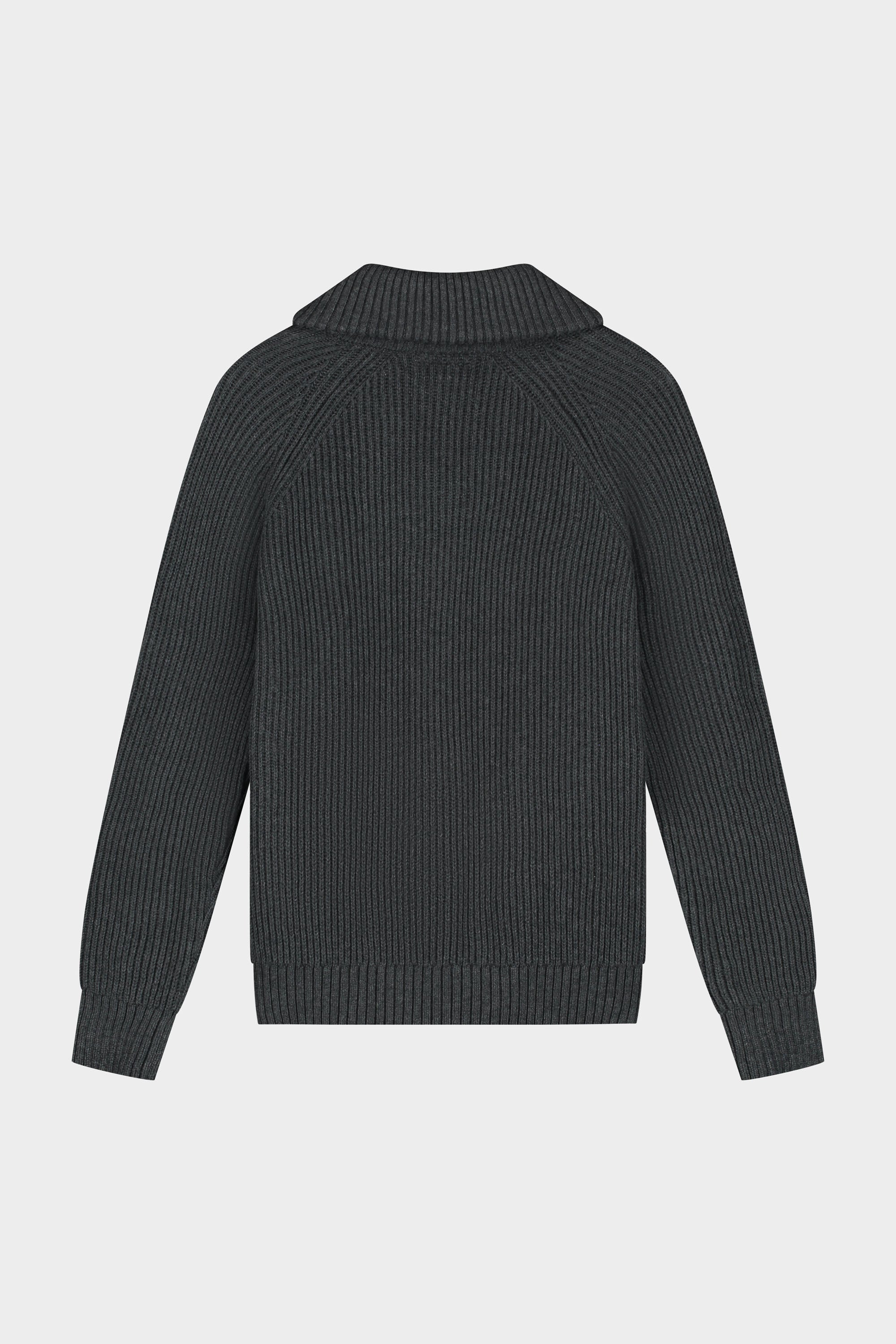 XI KNITTED HALF ZIP - VOLCANIC GREY