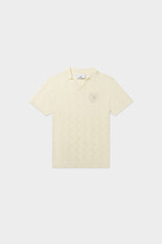 GOTL KNIT FOOTBALL JERSEY-LIGHT BEIGE