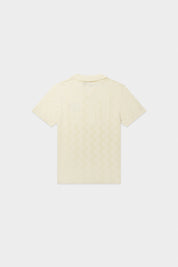 GOTL KNIT FOOTBALL JERSEY-LIGHT BEIGE