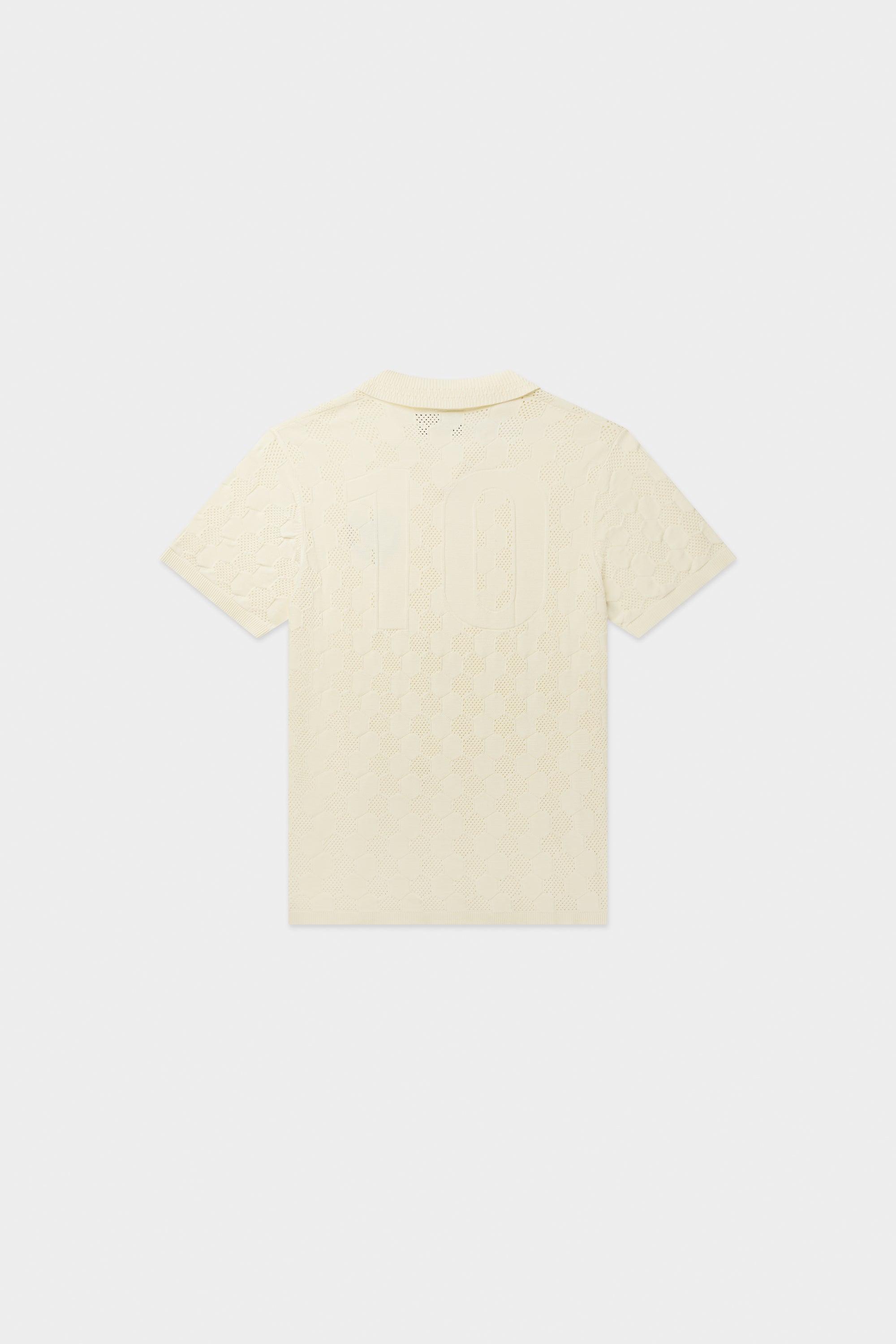 GOTL KNIT FOOTBALL JERSEY-LIGHT BEIGE