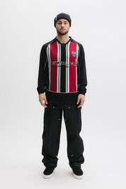 GOTL KNITTED REGULAR L/S JERSEY - SALSA RED / JET BLACK