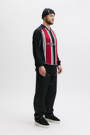 GOTL KNITTED REGULAR L/S JERSEY - SALSA RED / JET BLACK