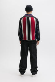 GOTL KNITTED REGULAR L/S JERSEY - SALSA RED / JET BLACK