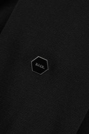 HEX-SERIES KNITTED ZIP SWEATER - JET BLACK