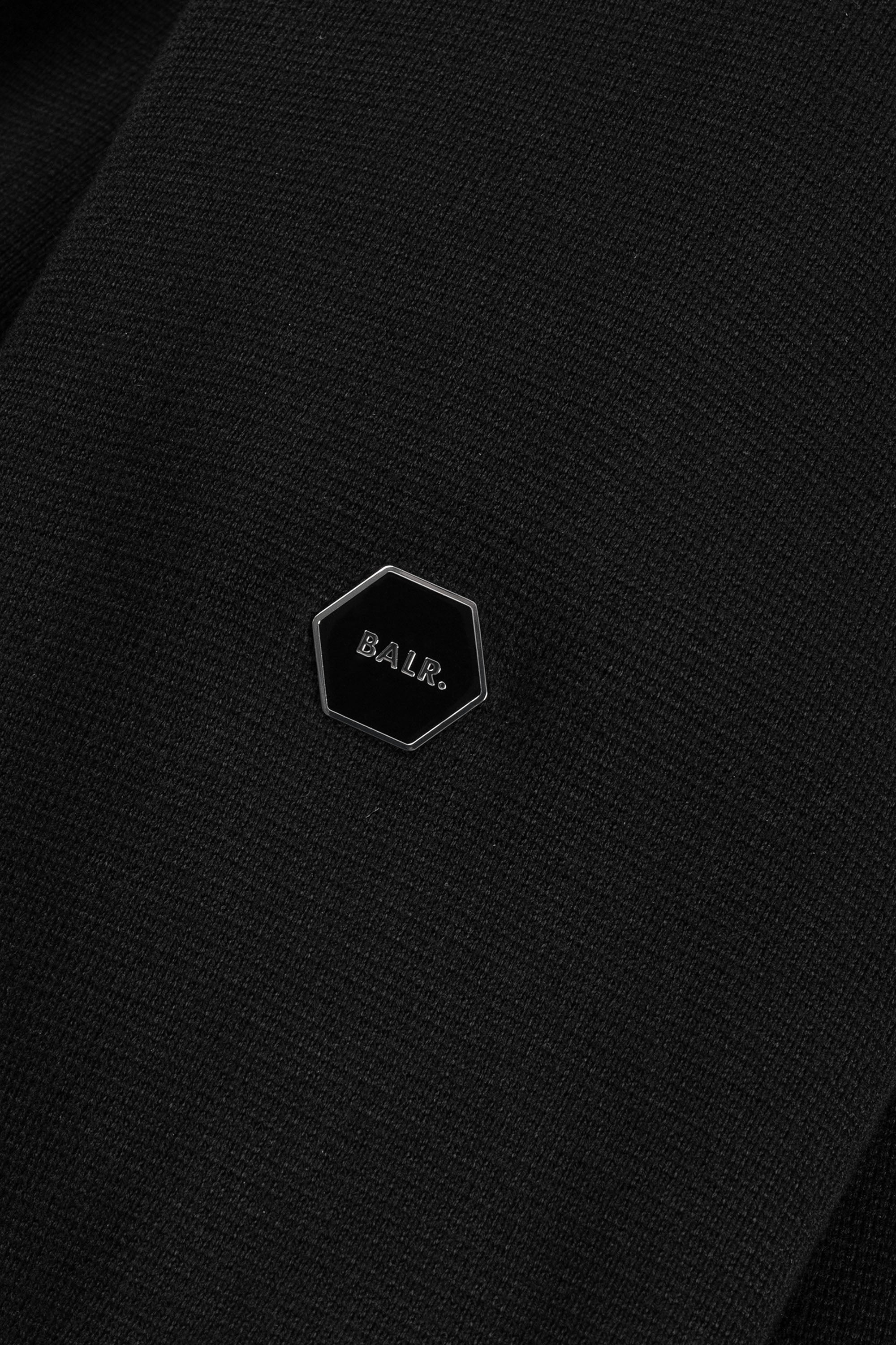 HEX-SERIES KNITTED ZIP SWEATER - JET BLACK