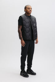 MIRO QUILTED BODYWARMER - JET BLACK