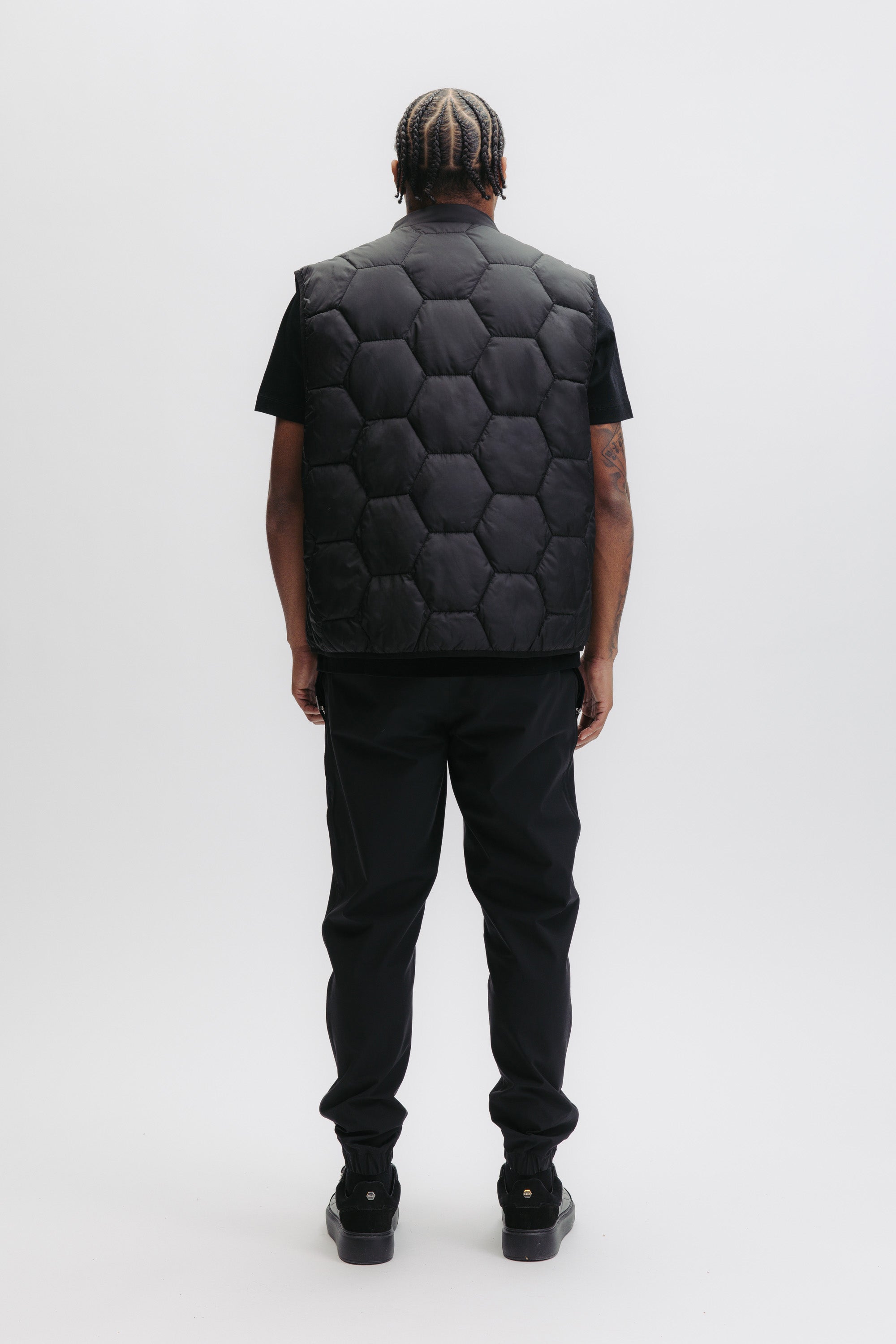 MIRO QUILTED BODYWARMER - JET BLACK