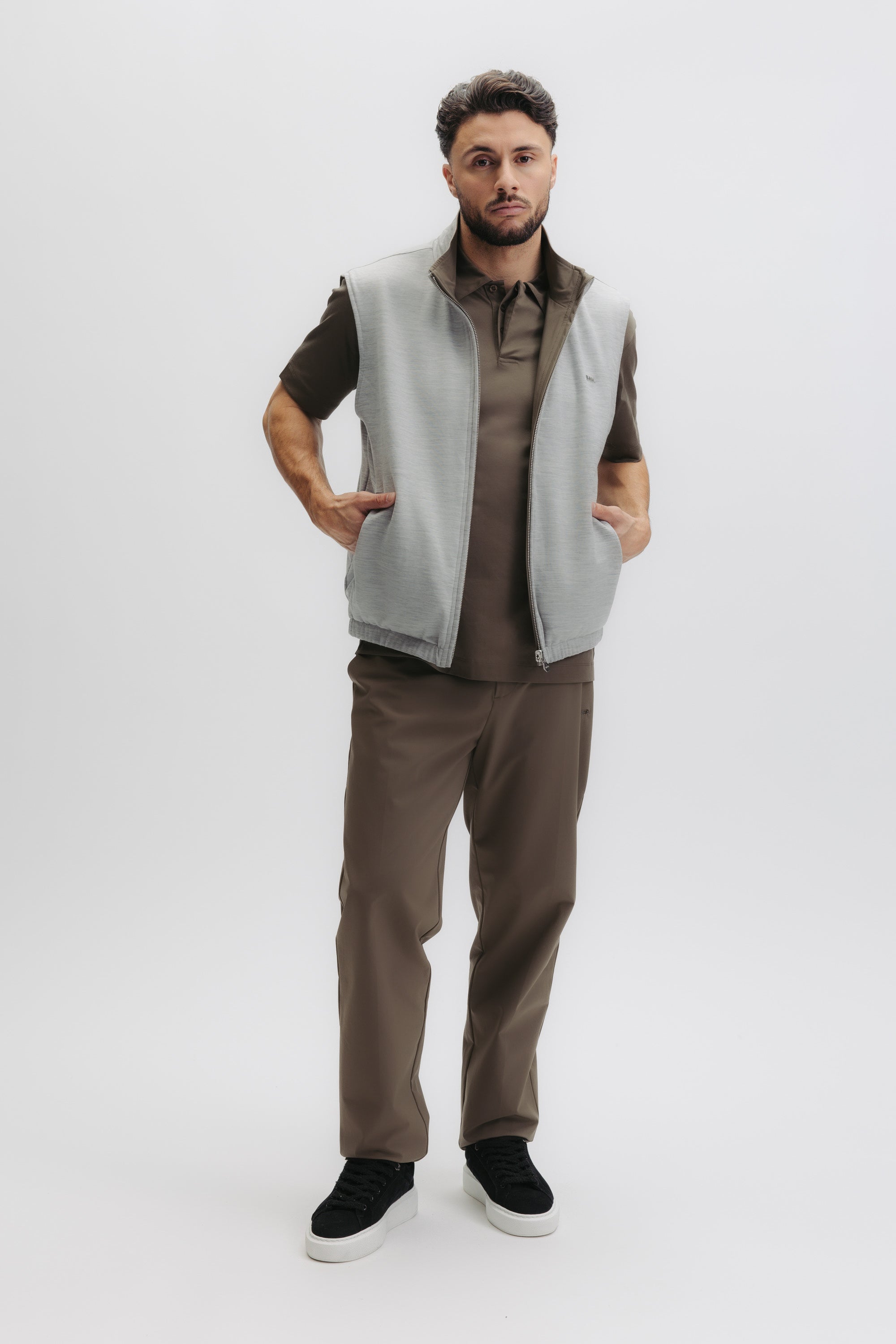 QXI REVERSIBLE BODYWARMER - TARMARC GREY