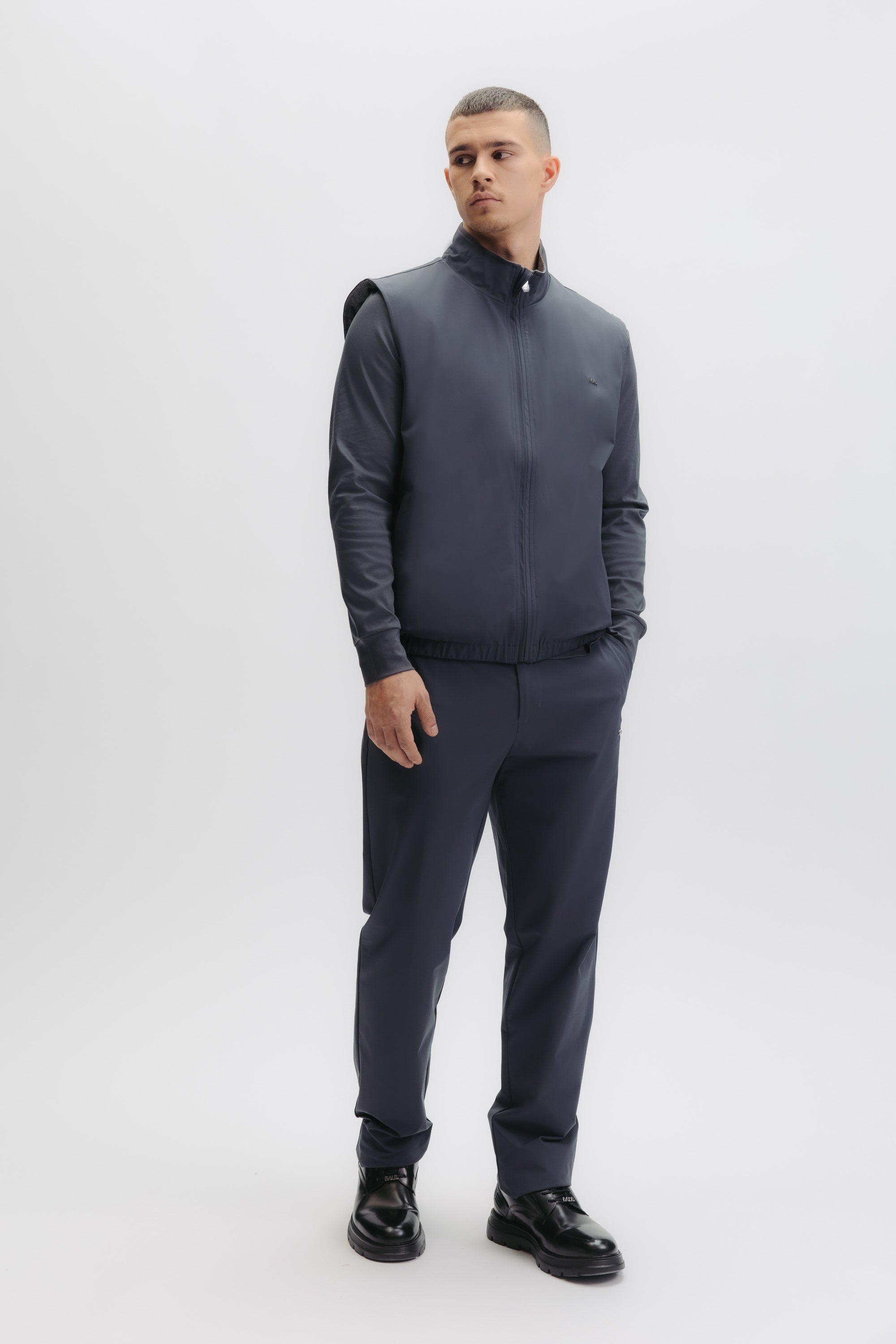 QXI REVERSIBLE BODYWARMER - EBONY BUE