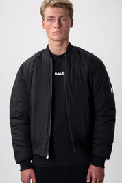 THE CLUB REGULAR FIT REVERSIBLE BOMBER JACKET-Jet Black