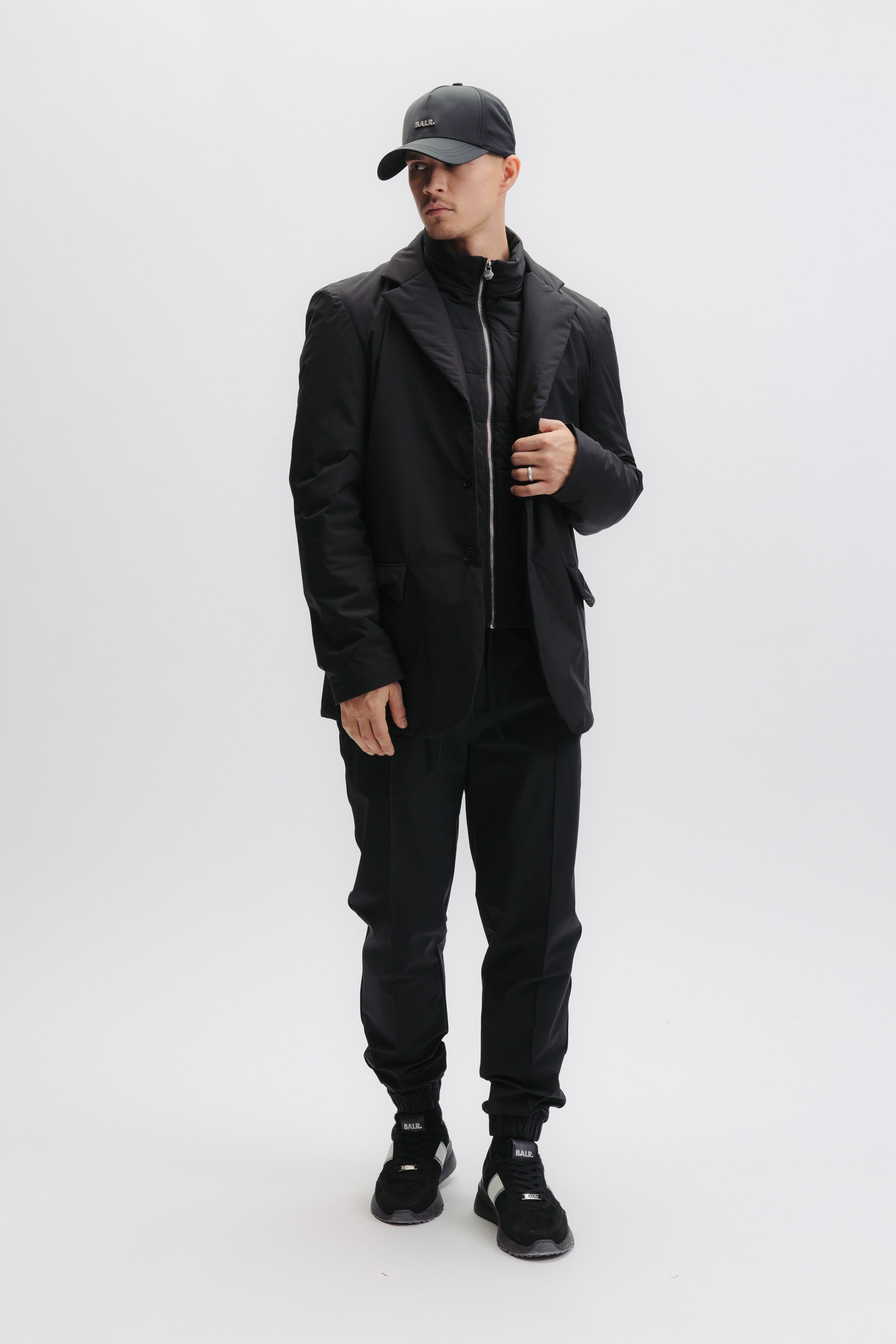 XI PADDED BLAZER - JET BLACK