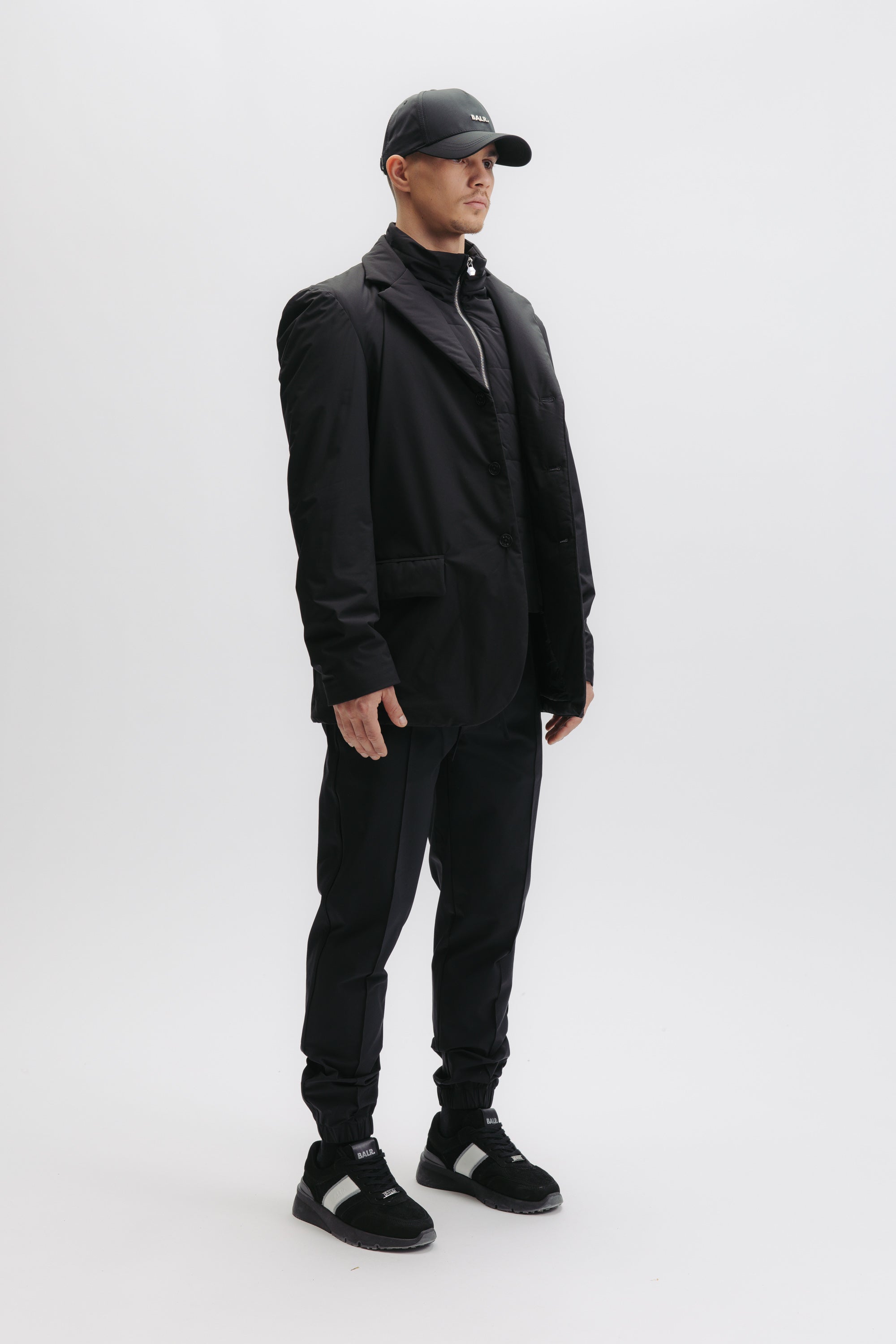 XI PADDED BLAZER - JET BLACK