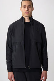 HEXLINE REGULAR FIT TRACK JACKET-Jet Black