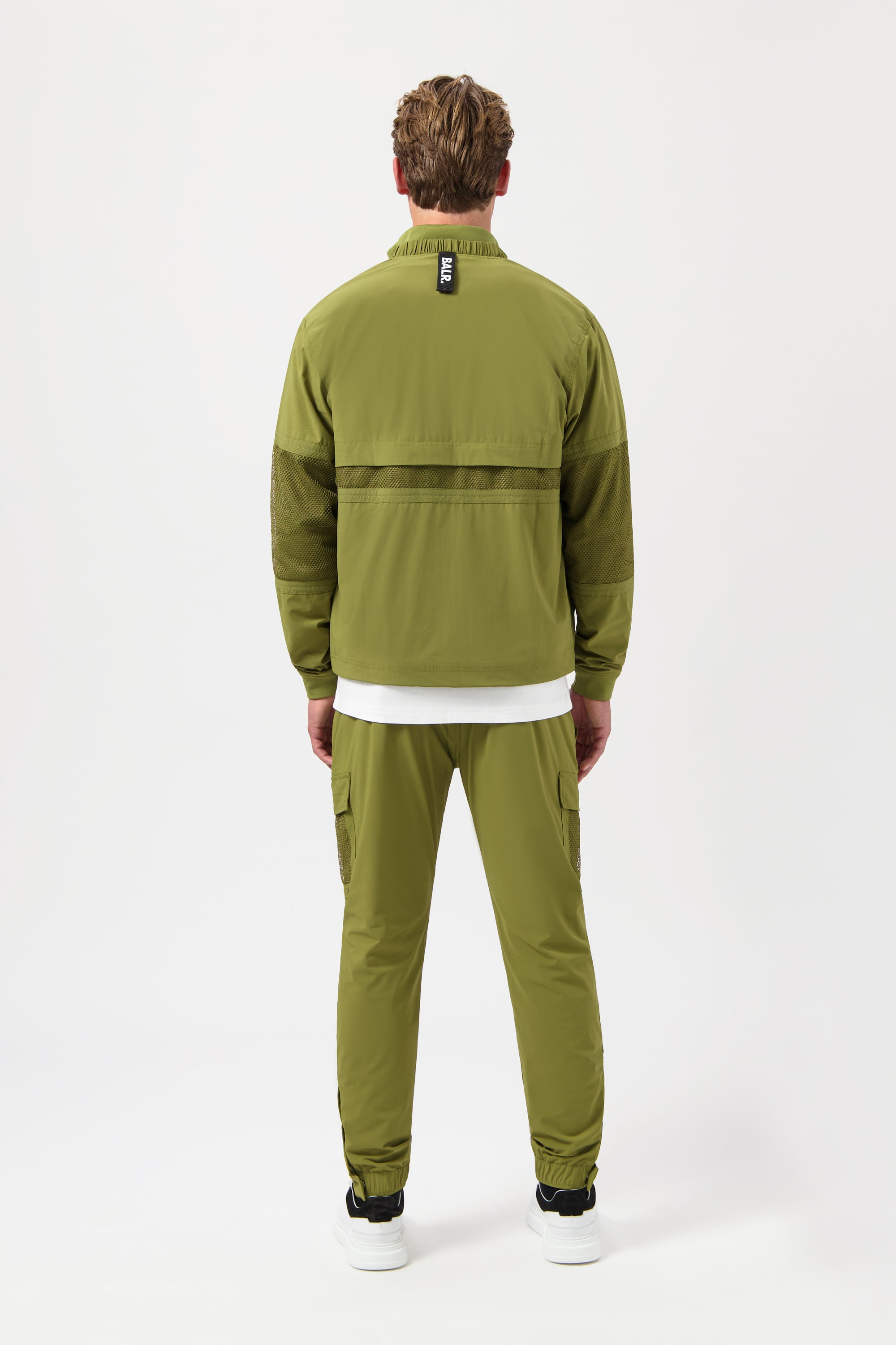 HEXLINE REGULAR FIT TRACK JACKET-Sphagnum