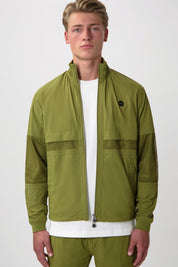 HEXLINE REGULAR FIT TRACK JACKET-Sphagnum