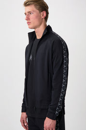 BALR. MONOGRAM TAPE REGULAR FIT TRACK JACKET-Jet Black