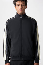 TAPE TRACK JACKET-JET BLACK