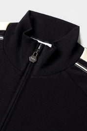 TAPE TRACK JACKET-JET BLACK