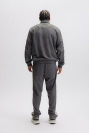 TAPE TRACK JACKET - BLACK HOUNDSTOOTH