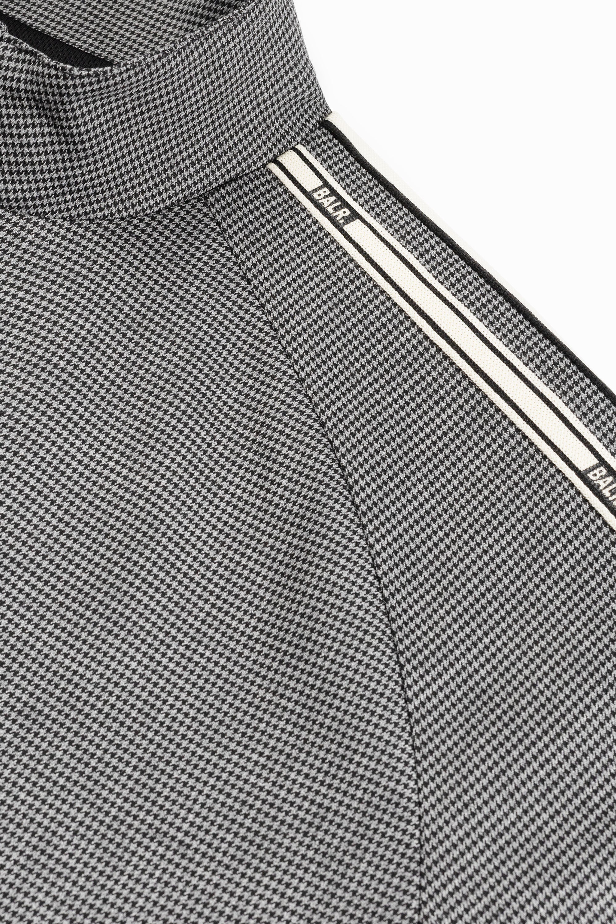 TAPE TRACK JACKET - BLACK HOUNDSTOOTH