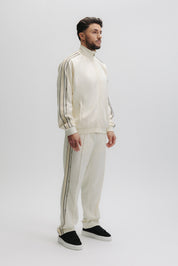 TAPE TRACK JACKET - WHITE SWAN