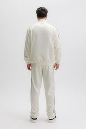 TAPE TRACK JACKET - WHITE SWAN