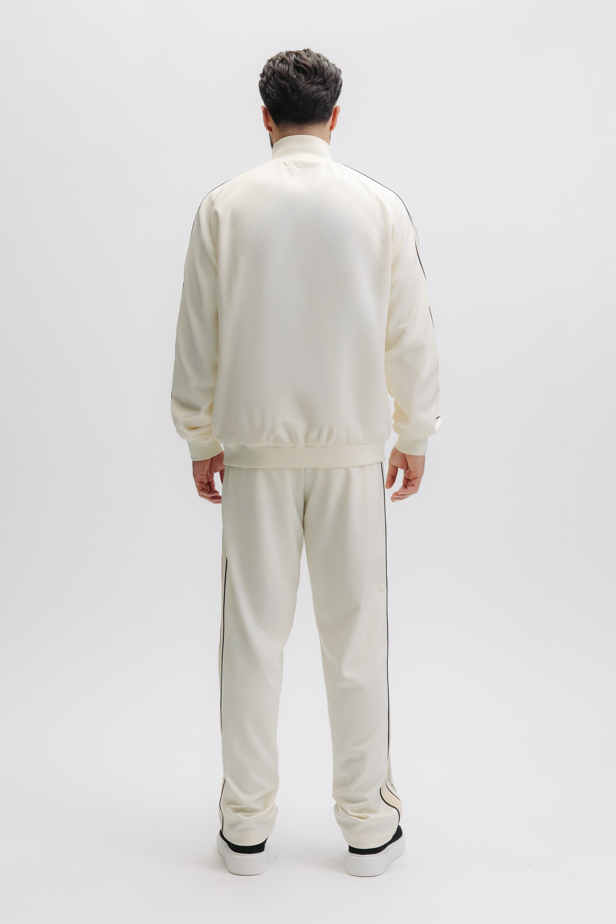 TAPE TRACK JACKET - WHITE SWAN