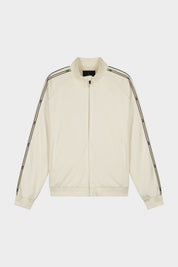 TAPE TRACK JACKET - WHITE SWAN