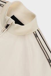TAPE TRACK JACKET - WHITE SWAN