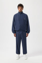 HEX JACQUARD RELAXED TRACK JACKET-SPACE NAVY