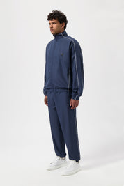 HEX JACQUARD RELAXED TRACK JACKET-SPACE NAVY