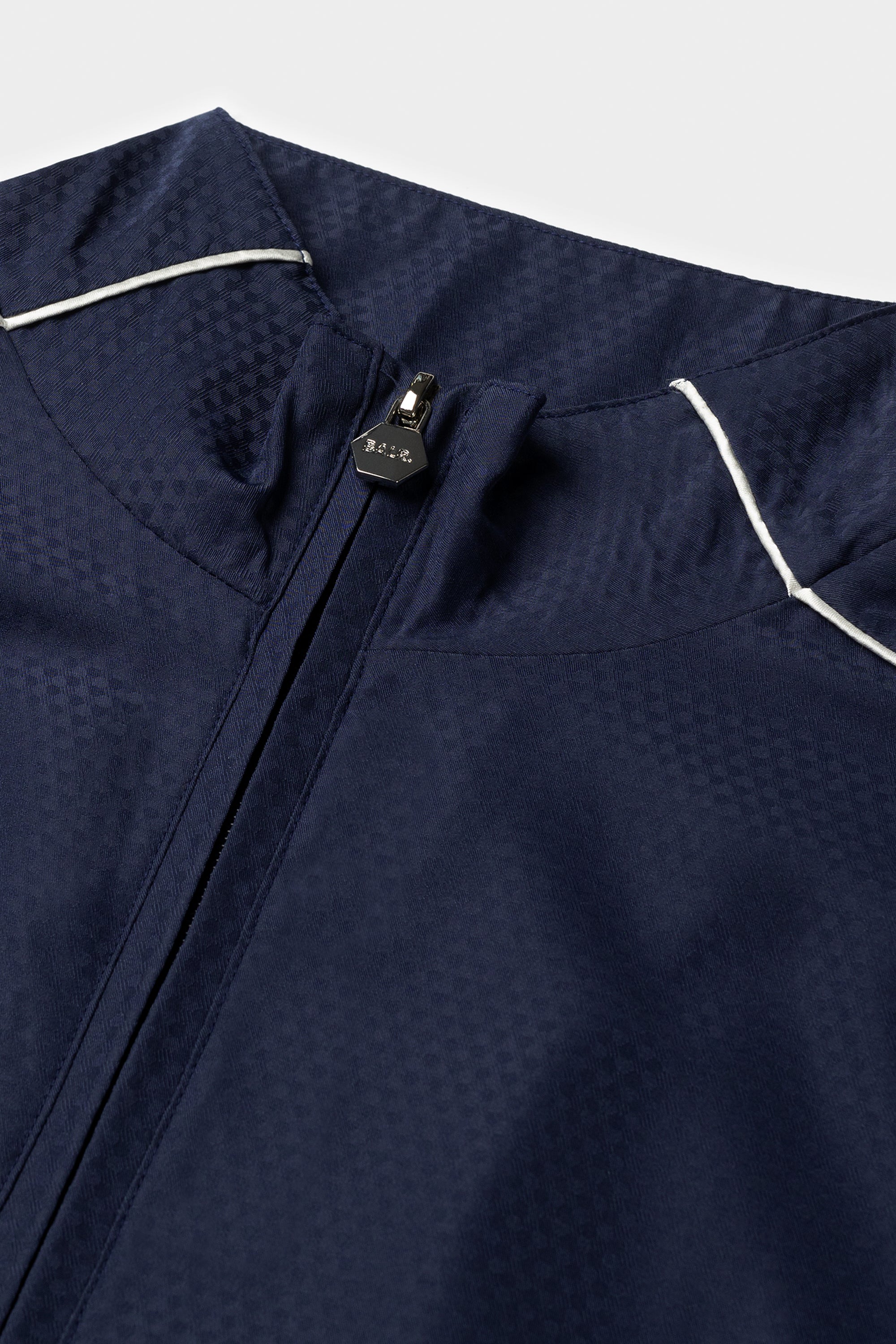 HEX JACQUARD RELAXED TRACK JACKET-SPACE NAVY