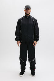 GOTL RELAXED TRACK PANTS - JET BLACK