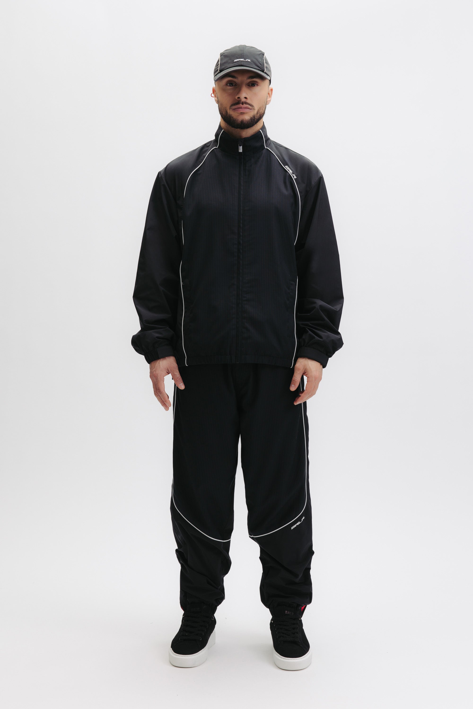 GOTL RELAXED TRACK JACKET - JET BLACK