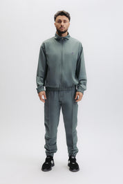 HEX-SERIES BADGE TRACK JACKET - BALSAM GREEN