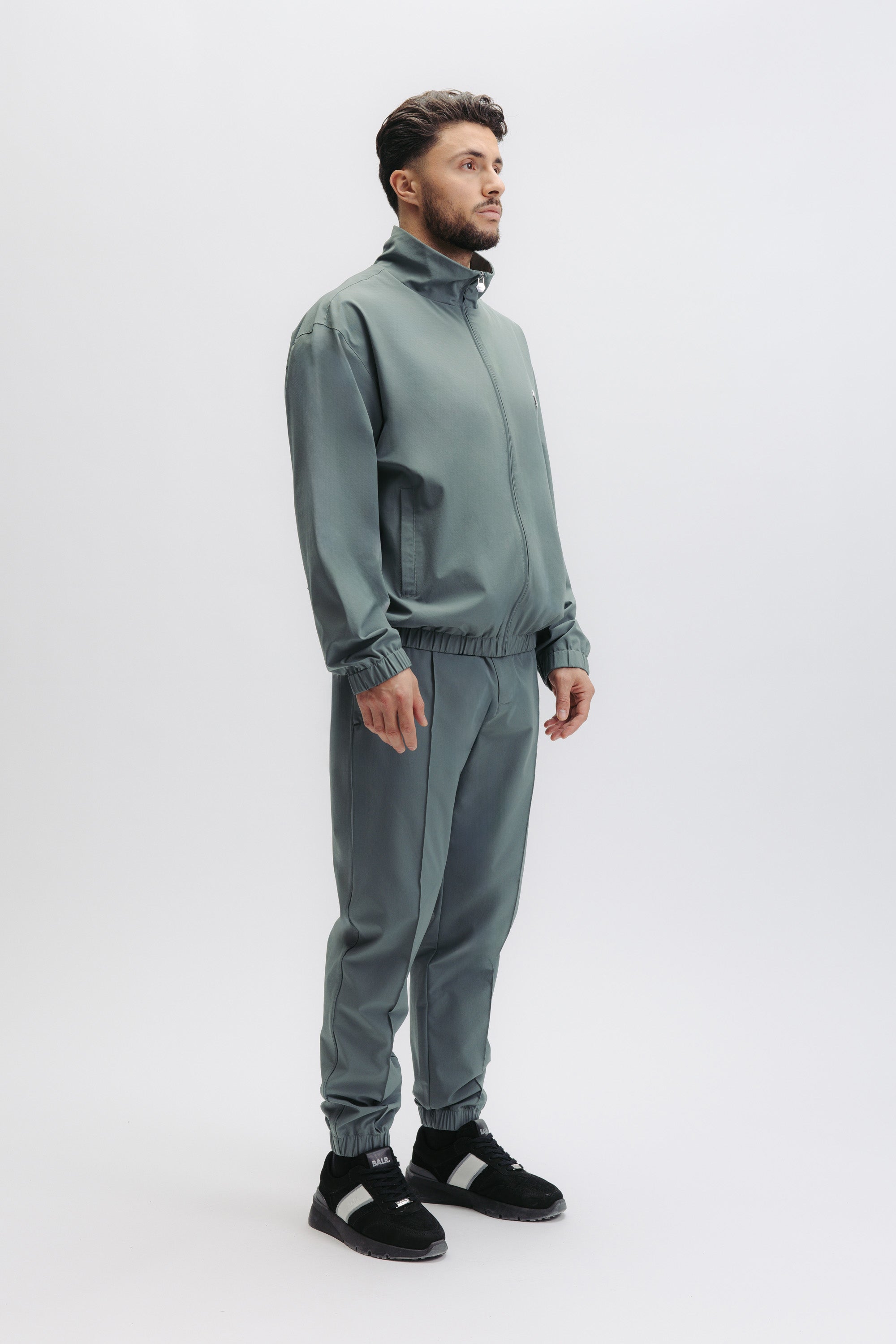 HEX-SERIES BADGE TRACK JACKET - BALSAM GREEN